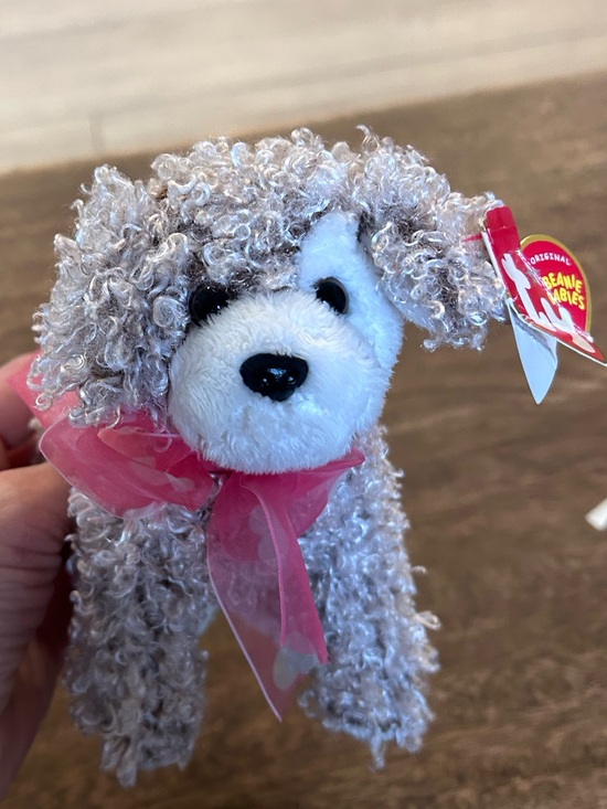 Ty Other - NWT Ty Original Beanie Baby Snookums Dog Curly Hair 2004 Release Plush Collect